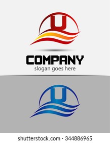 Letter U logo
