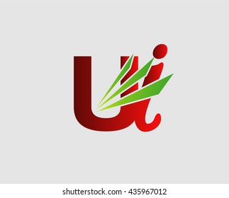 Letter U and i logo
