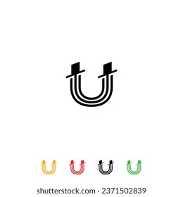 Letter U logo, Abstract letter U logo design. Creative u logo design template