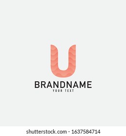 Letter U logo abstract. simple elegant design