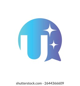 Letter U logo, U logo, AI logo set, modern and minimal design, tech-inspired, colorful icons and symbols, suitable for artificial intelligence, innovation, branding, startups, and digital identity.