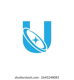 Letter U logo, U logo, AI logo set, modern and minimal design, tech-inspired, colorful icons and symbols, suitable for artificial intelligence, innovation, branding, startups, and digital identity.