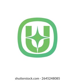 Letter U logo, U logo, AI logo set, modern and minimal design, tech-inspired, colorful icons and symbols, suitable for artificial intelligence, innovation, branding, startups, and digital identity.