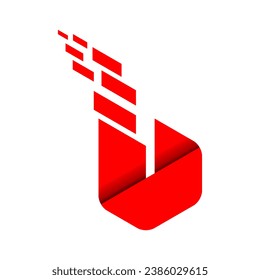 El logo de la letra U es atractivo y elegante