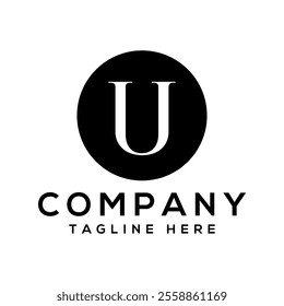 Letter u logo brand identity design vector illustration.