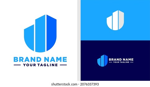 LETTER U LOGO BUILDING REAL ESTATE BOLD EDITABLE