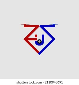 letter u logo design, letter u camera combination in the form of a drone, and very suitable for the logo of the drone lover community