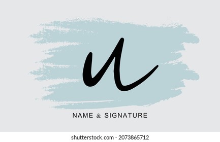 Letter u logo design icon template 