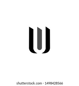 letter U logo design modern logo