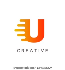 Letter U Logo design template, modern u letter design