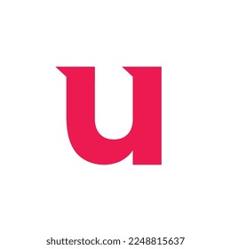 Letter U logo design template elements vector