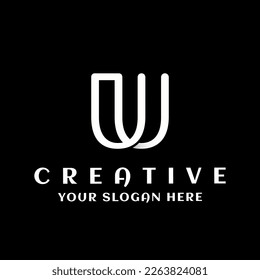 Letter U logo design Template. Initial U letter logo. Usable for Business and Branding Logos. Flat Vector Logo Design Template Element.