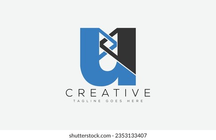 Letter U logo design template vector illustration.