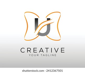 
Buchstabe U Design-Vorlage für das Logo.