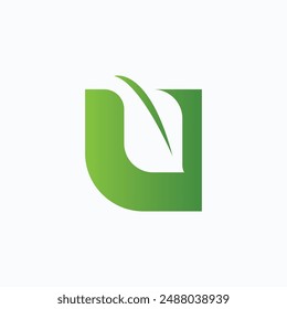 Letter U logo design template 