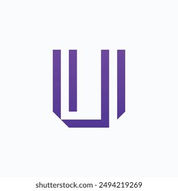 Letra U Plantilla de diseño de logotipo 