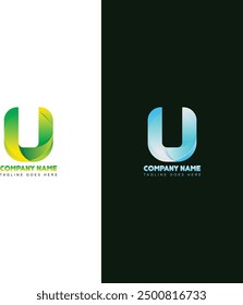 Letter U Logo design template
