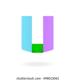 Letter U logo design template. Stylish vector icon