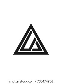 Letter U logo design template
