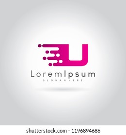 Letter U Logo Design Vector Template