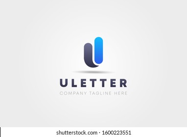 Letter U Logo. U Letter Design Vector template. 