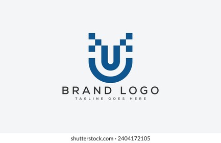 letter U logo design vector template design for brand.