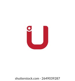 Letter U logo design vector
