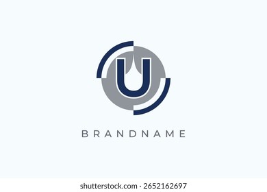 Letter U logo design vector template. U icon.