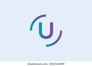 Letter U logo design vector template. U icon.