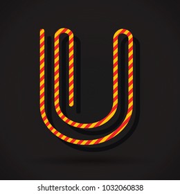 Letter U logo icon design template elements