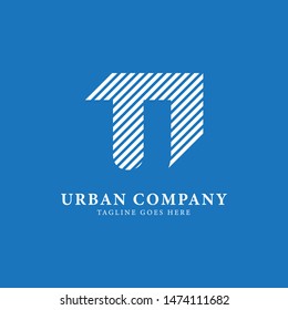 letter u logo icon design template elements