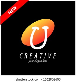 Letter U logo icon design template elements 