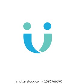 Letter U logo icon design template Illustration. Letter U logo icon design