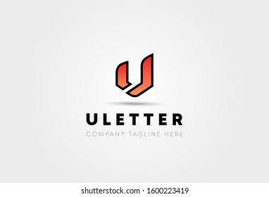 Letter U logo icon design template elements