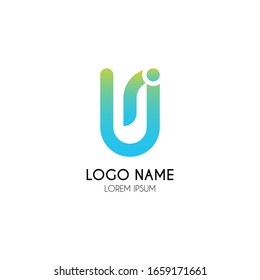 Letter U logo icon design template elements