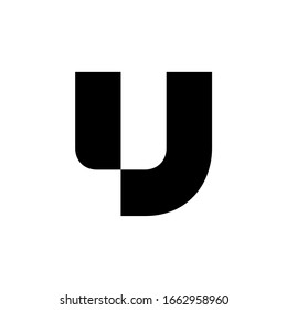 Logo de la letra U. Diseño de iconos. Elementos de plantilla - signo vectorial