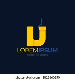 Letter U logo icon design template element, Emblem, Concept logo design.
