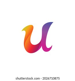 Letter U logo icon design template