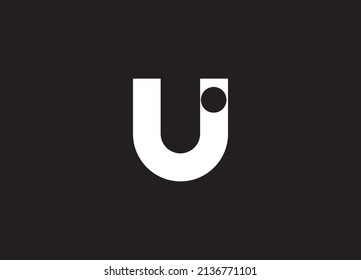 Elementos de la plantilla de diseño de iconos de logotipo de la letra U