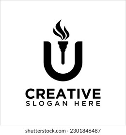 Letter U logo icon design template