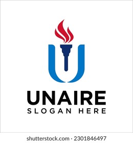Letter U logo icon design template