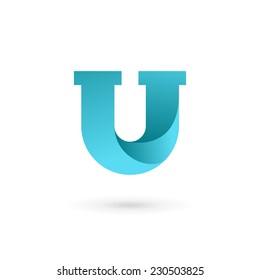 Letter U logo icon design template elements 