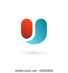 Letter U logo icon design template elements 