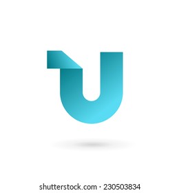 Letter U logo icon design template elements 