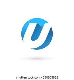 Letter U logo icon design template elements 