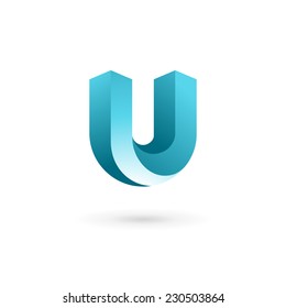 Letter U logo icon design template elements 