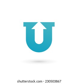 Letter U logo icon design template elements 