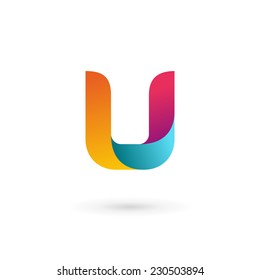 Letter U logo icon design template elements 