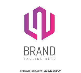 Elementos de la plantilla de diseño de iconos del logotipo de la letra U. Usable para marca, logotipos de negocios y tecnología.

