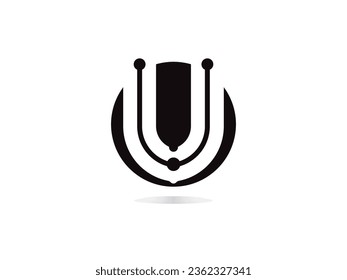 Letter U logo icon design template elements. U logo design